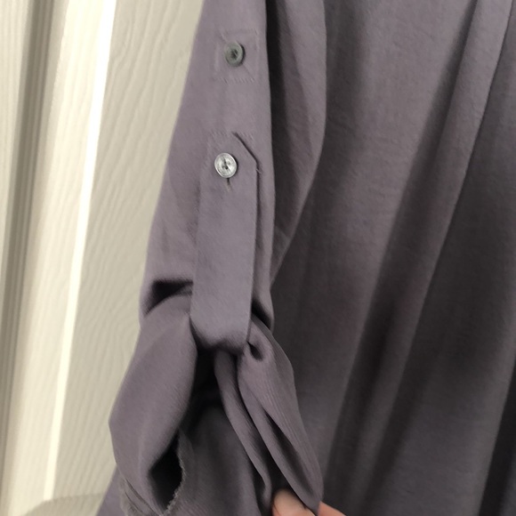 EUC Express Portofino slim shirt in metallic grey - Picture 6 of 8